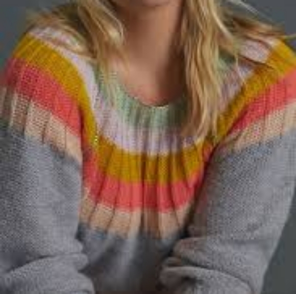 Anthropologie Colleen Scoop Neck Sweater - Picture 2 of 11